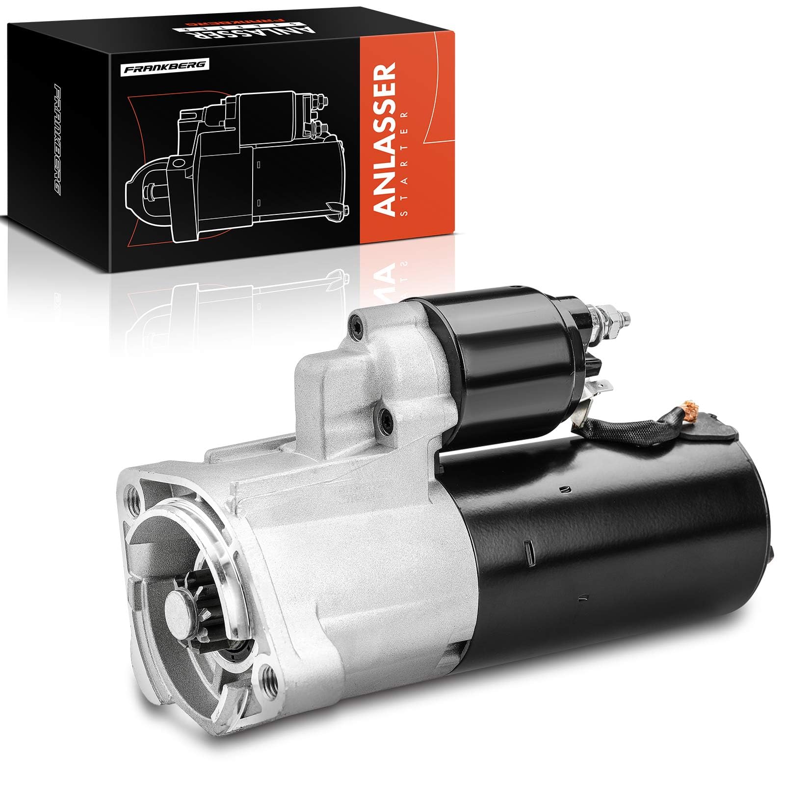 Frankberg Motorino di avviamento 18 kW 12 V 9 denti 0001124020 | Compatibile con: P.a.s.s.a.t Variant 3B5, A6 4B2 4B4, P.a.s.s.a.t Variant 3B6, P.a.s.s.a.t 3B3, A6 Avant 4B5 4B6
