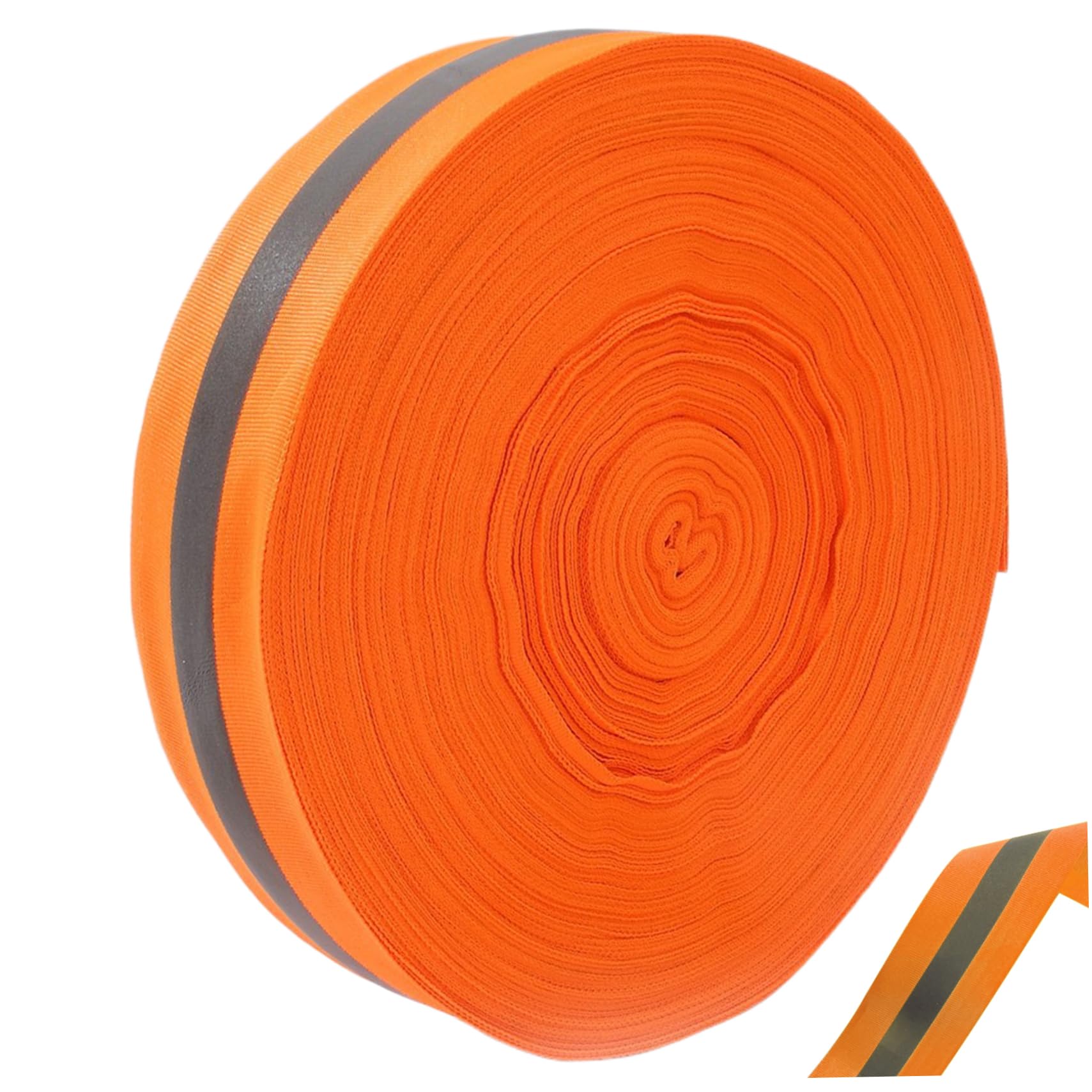 Líneas de límite de Voleibol, líneas de Voleibol de Playa 2 '' x 328' Nylon Playa Límite Naranja Vibrante Resistente al desgarro Precaución Reflectante para Arena
