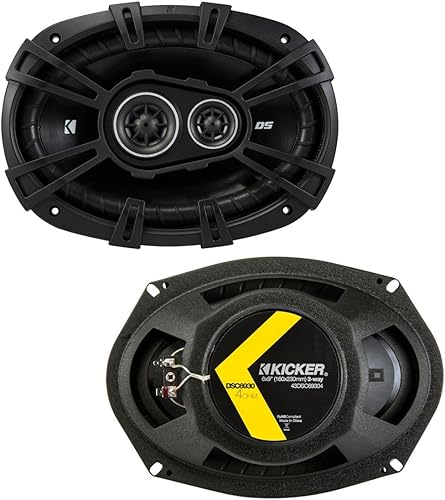 Miniatura 8 de Harmony Audio Kicker 43DSC6504 Compatible con Honda Civic 1996-2000 Bundle con 43DSC69304 6"x9" 70W Altavoz RMS HA-A400.4 400W RMS Amp HA-AK8 Amp