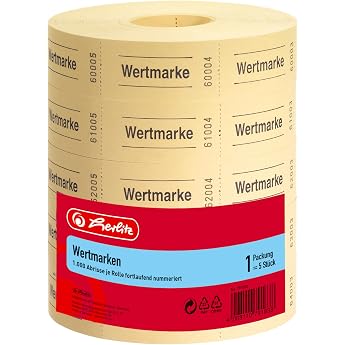 Herlitz 791830 Neutral Value Brands, 5x1000 tears, sorted by color
