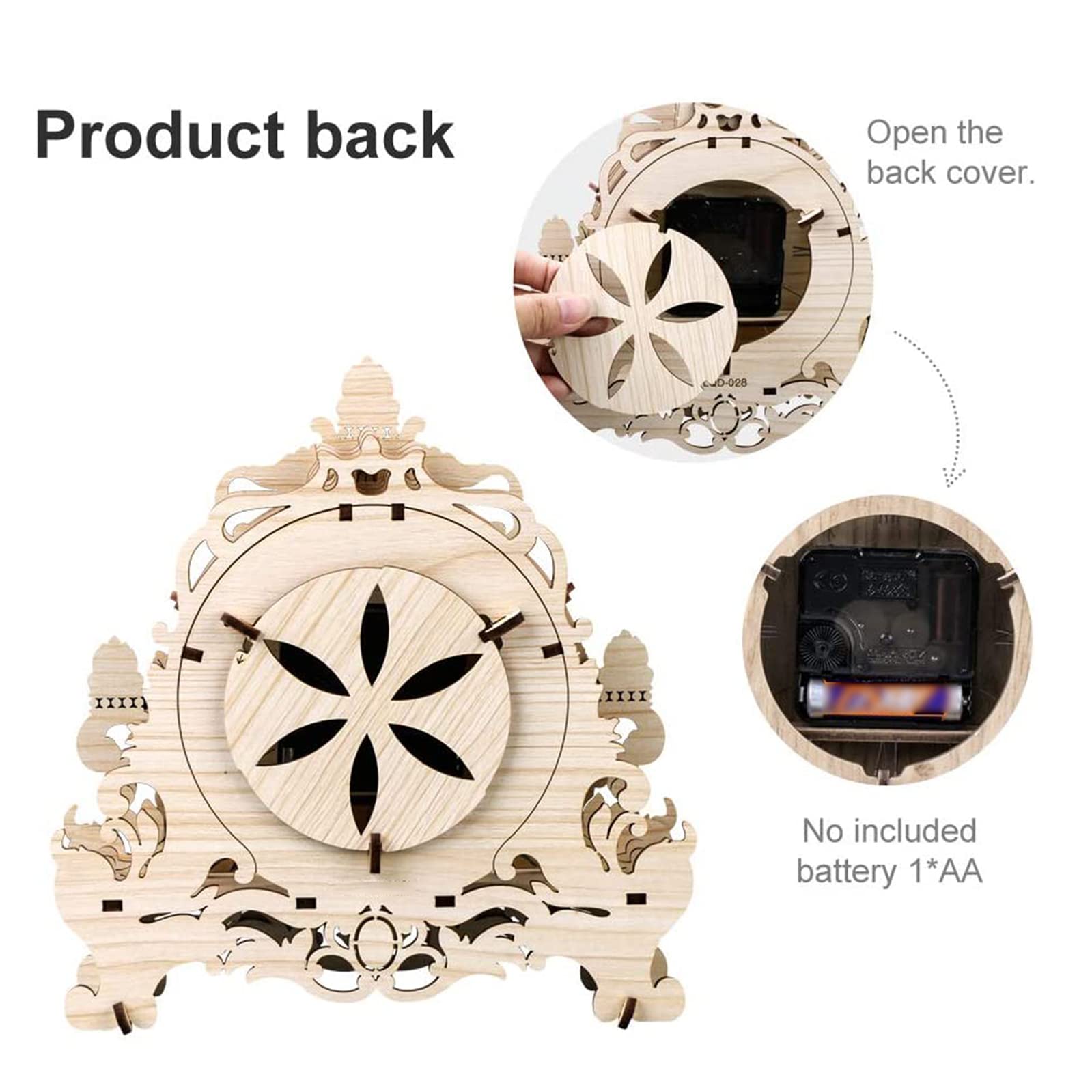3D drewniane puzzle zegar zestawy modeli dla dorosłych dzieci stwórz własne rzemiosło laserowo wycinane puzzle jigsaw zabawki DIY prezenty dla kobiet mężczyzn