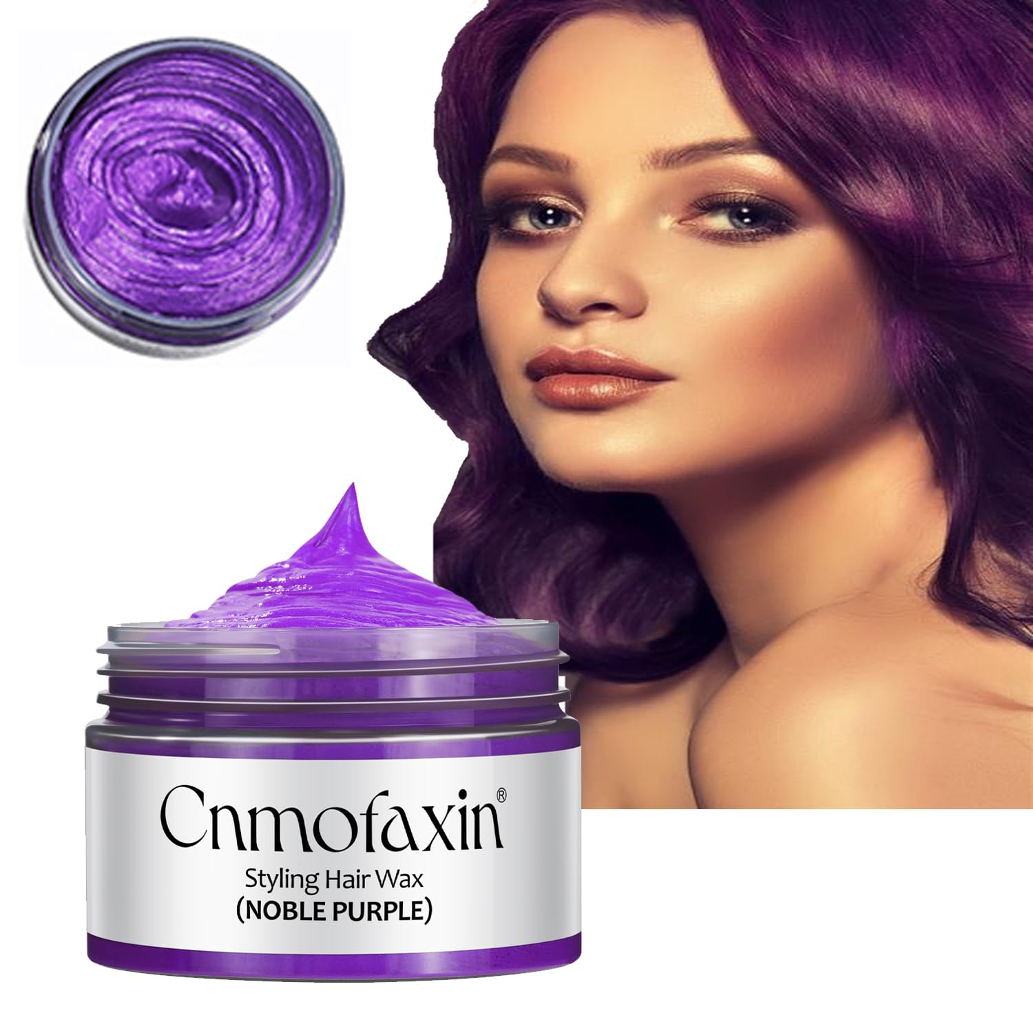 Amazon.com : Temporary Hair Color Wax, Purple Hair Dye, 4.23 oz