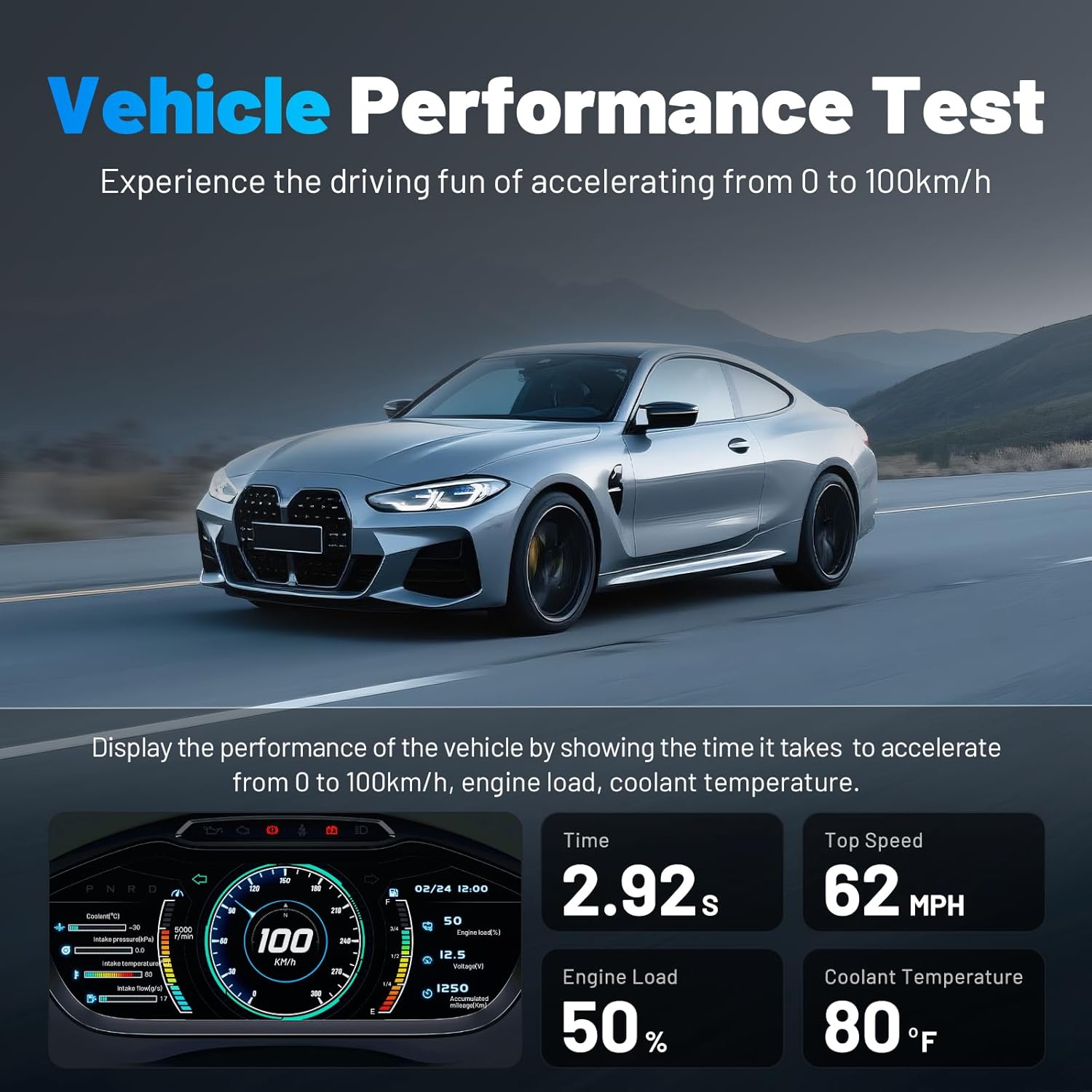 XTOOL Advancer AD20 Pro AI-Assisted Wireless OBD2 Scanner Diagnostic Tool, Car Code Reader for iPhone&Android, All System Scan Tool with Free Updates -Check Engine, Oil Reset, Performance/Battery Test