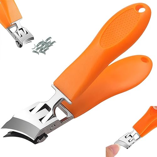 Cortaúñas inclinadas antisalpicaduras con apertura ancha de mandíbula, cortaúñas encarnadas 2026, cortaúñas de manos y pies, cortaúñas curvadas para