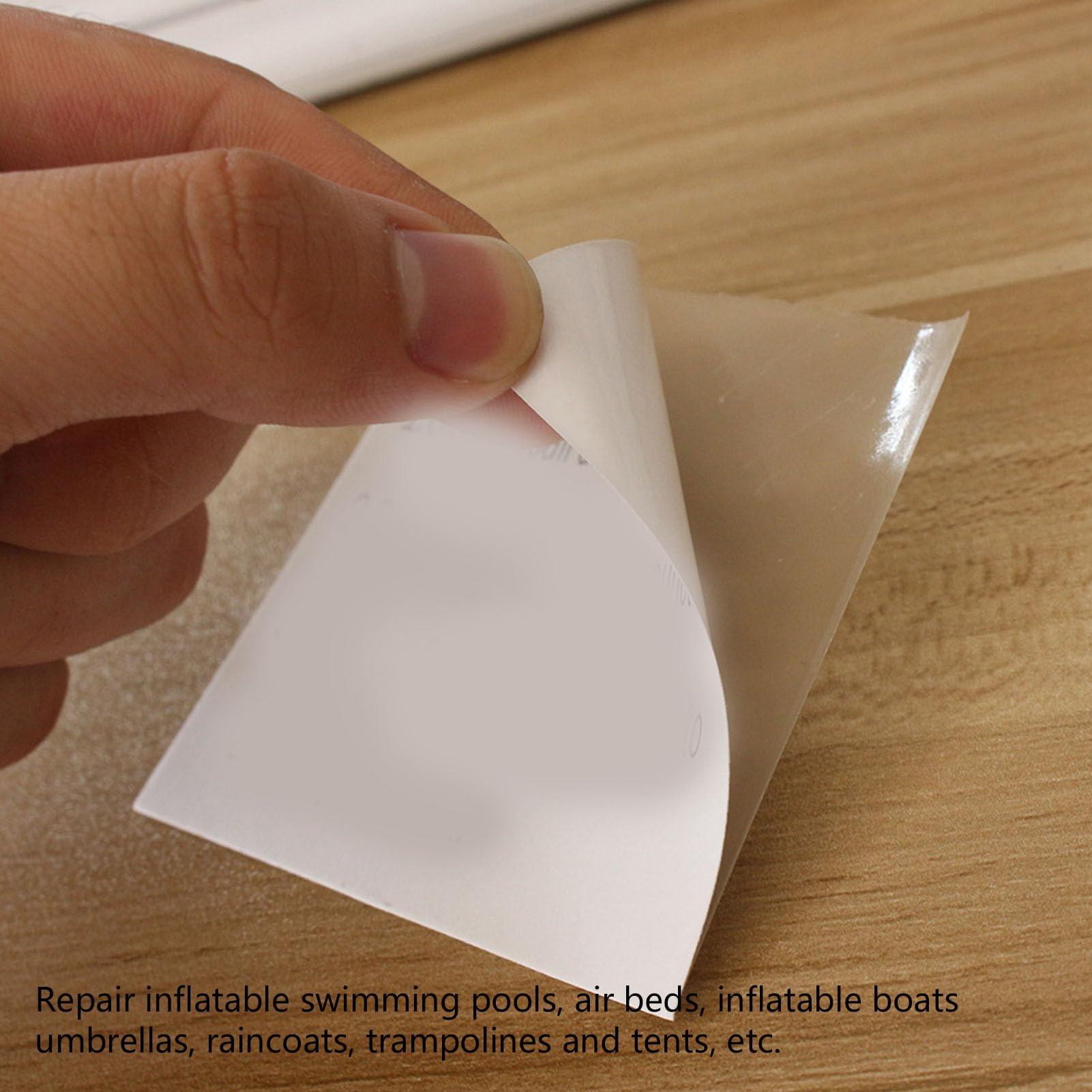 Yuecoom Clear Inflatable Patch Repair kit, 12.3ft Roll TPU Pool Repair Patch Waterproof Multipurpose Air Mattress Repair Kit for Bounce House Canopy Air Bed Pool Floats