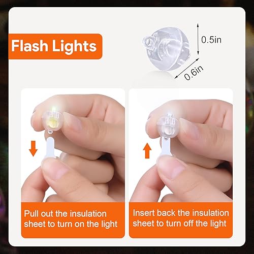 Miniatura 3 de 100 mini luces LED, globos LED iluminados para decoraciones de fiesta, luces de fiesta de neón para linterna de papel, huevos de Pascua, fiesta de