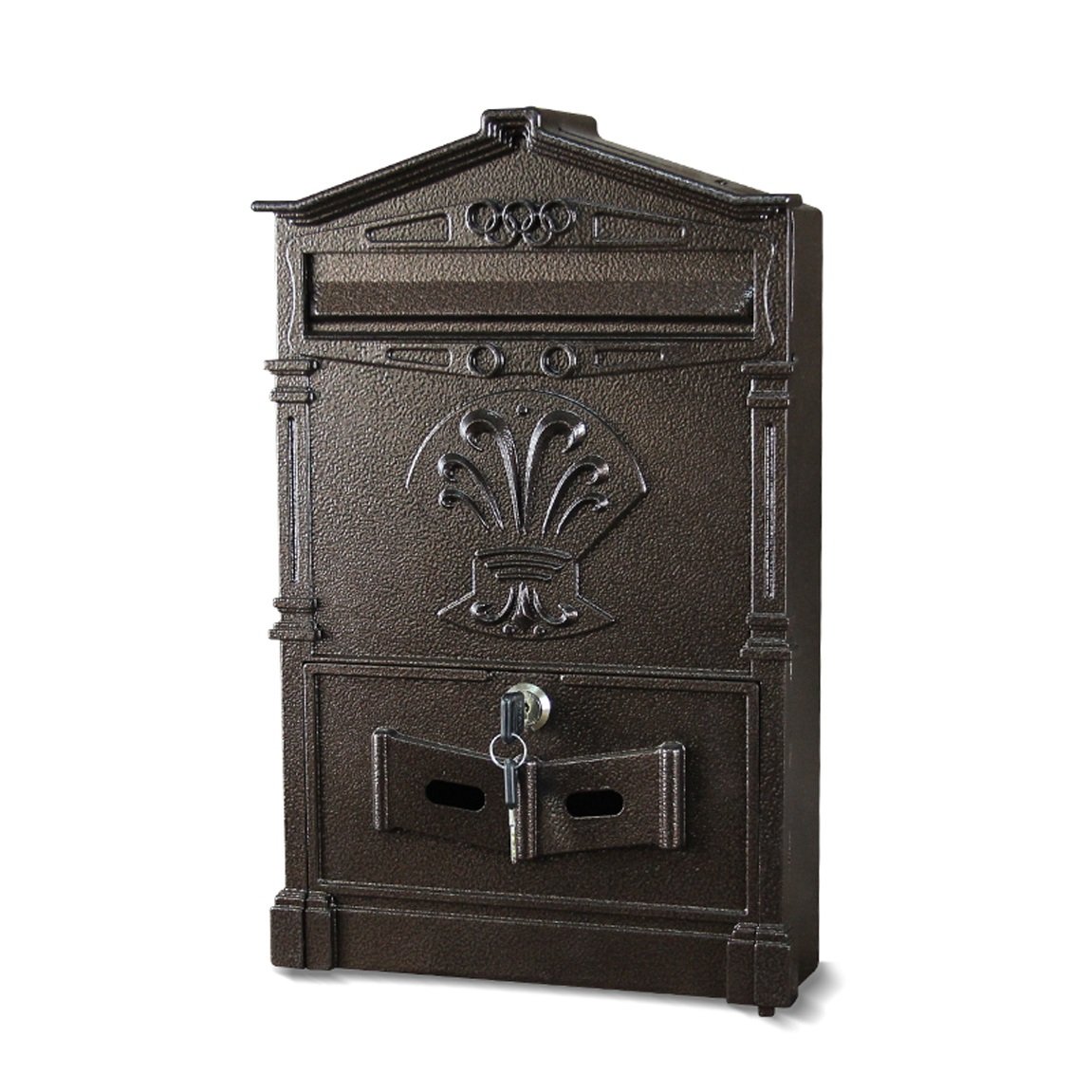Villa Mailbox Europäischer Retro Briefkasten Briefkasten Wand Outdoor Wasserdicht Zeitung Groß Zeitschriftenbox Postkasten