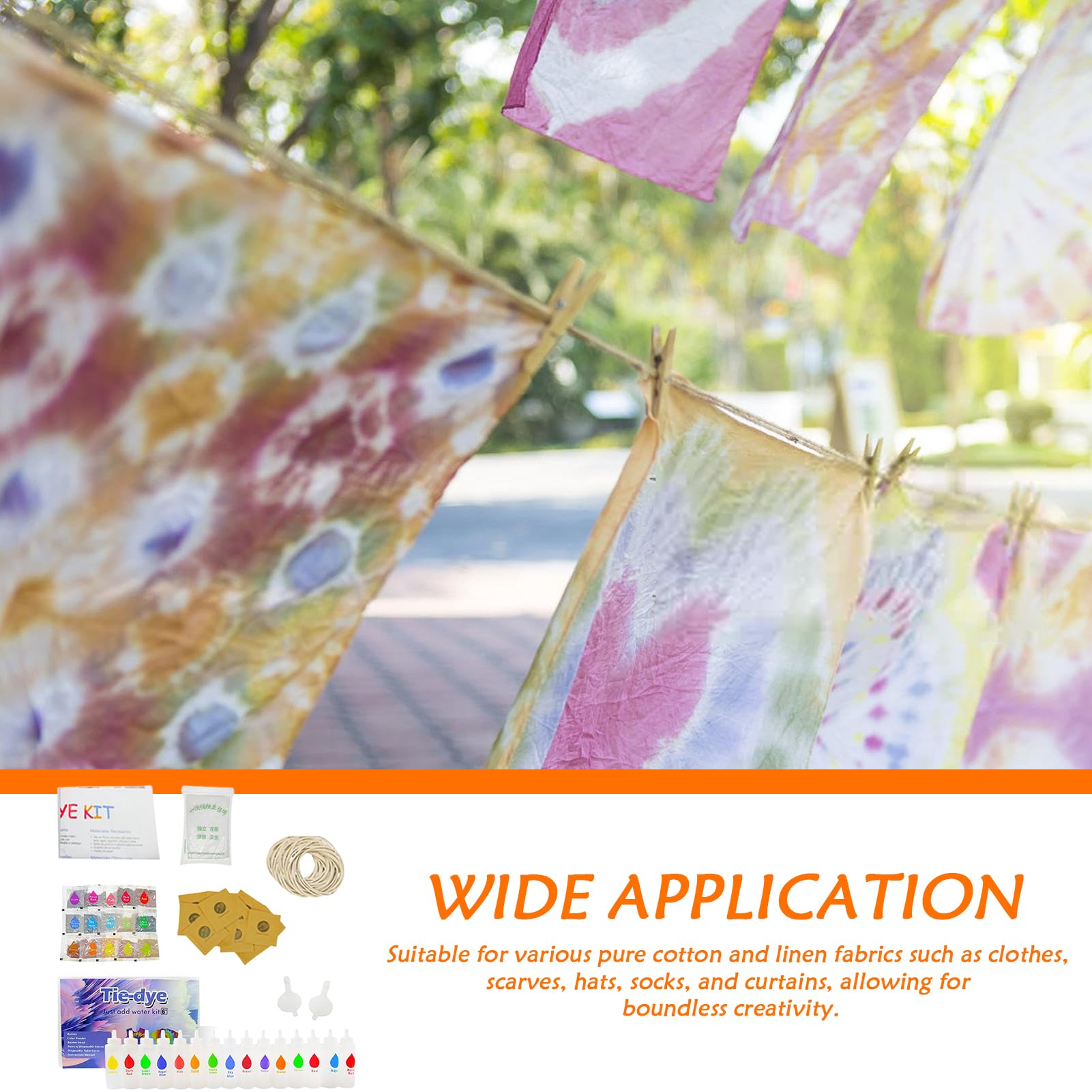 Tie Dye Kit Für Erwachsene Werkzeugset Zum Färben Von Stoffen Und Textilien