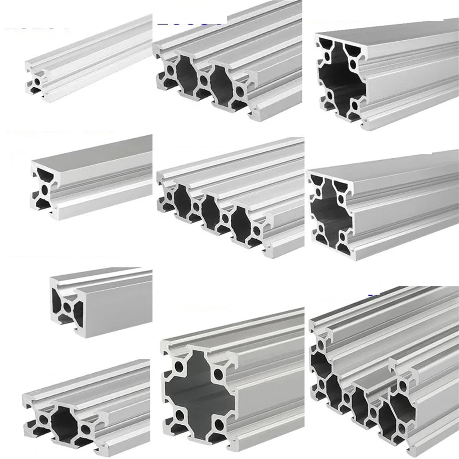 1Pcs 2020 2020N2 2040 2060 2080 20100 4040 4040N2 4080 V Slot Aluminium Profil Eloxiertem Extrudiertem for CNC DIY 3D Drucker(2060V,330mm)