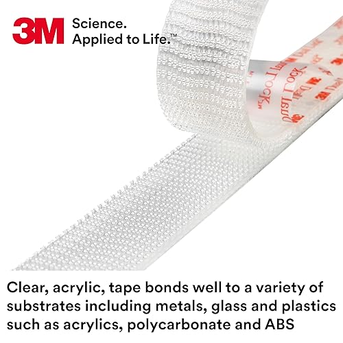 Miniatura 6 de 3M Sujetadores resellables de doble bloqueo SJ3560, tipo 250, transparentes, 12 pulgada x 50 yardas, uso industrial, cierre a presión, fuerte y