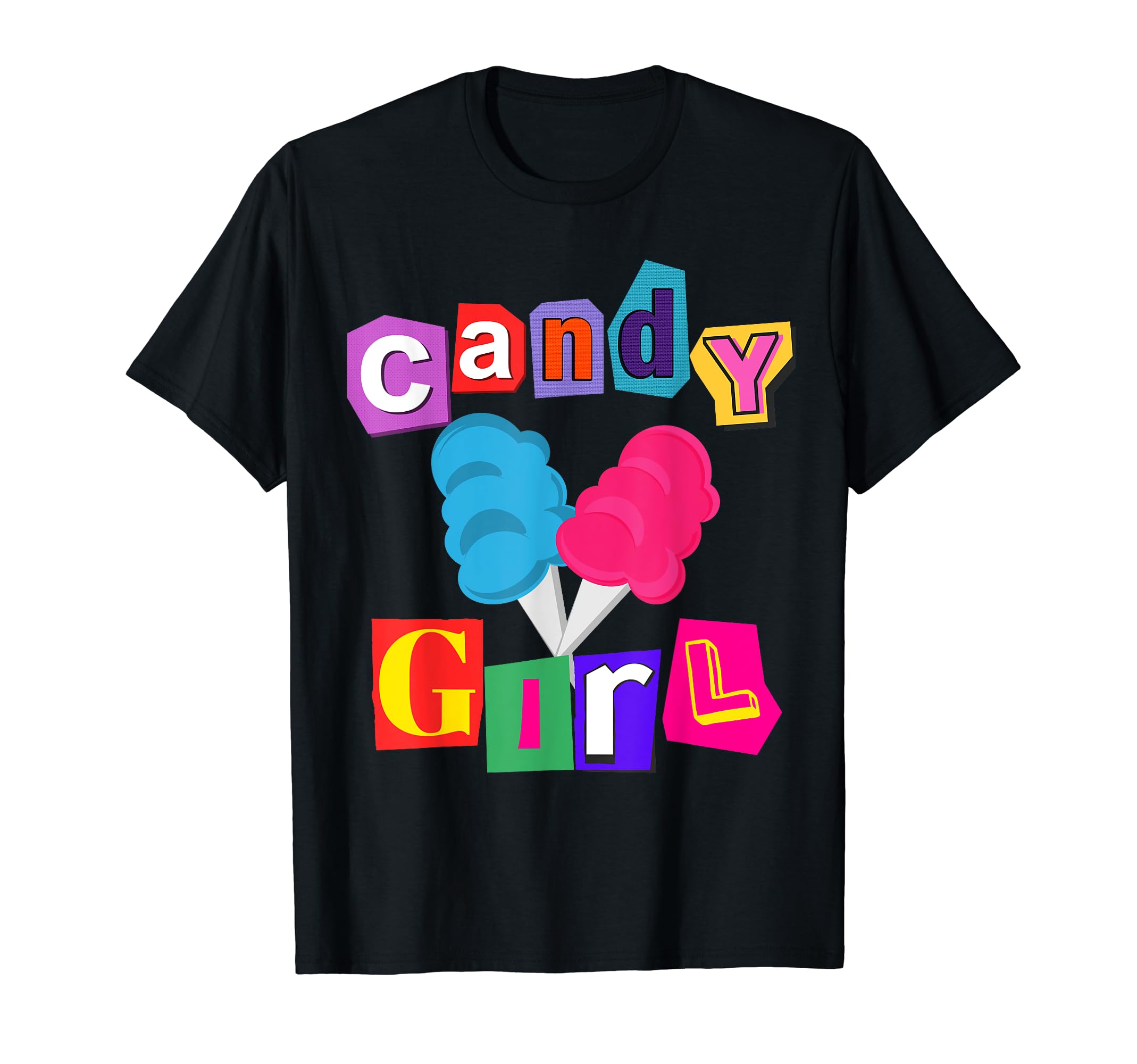 Candy Girls ClubCandy Girl Cotton Candy Theme Party Costume National Day T-Shirt