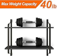 Vista 5 de Love-KANKEI Estantes flotantes montados en la pared, estantes de pared de madera industrial para despensa, sala de estar, dormitorio, cocina