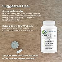 Vista 5 de EcoIntegratives Micronized DHEA 5mg - Supports Balanced Hormone Levels for Immunity, Brain, Bones, Metabolism, Lean Body Mass, Promotes Healthy