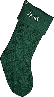 Personalization Universe Cozy Cable Knit Personalized Christmas Stocking...