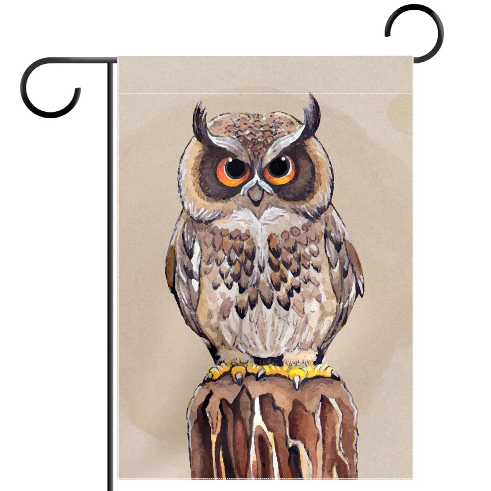 Drapeau bienvenue hibou extérieur double face décoration jardin durable - 7