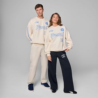 Formula 1 Heritage Graphic Crewneck Sweatshirt Gerippter Saum und Bündchen Sweatshirt mit Rundhalskragen F1-Abzeichen auf der Brust