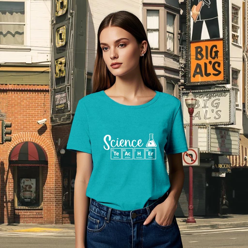 Teacher Shirts for Women Science Teacher T-Shirt Teaching Life Tees image 4