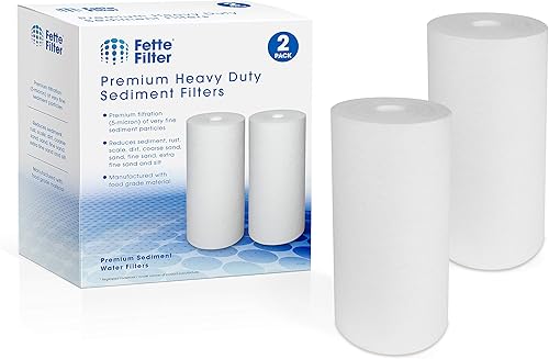 Fette Filter - Cartucho de filtro de sedimentos resistente compatible con DGD-5005. Paquete de 2