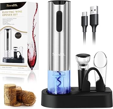 Secura Electric Wine Opener Set