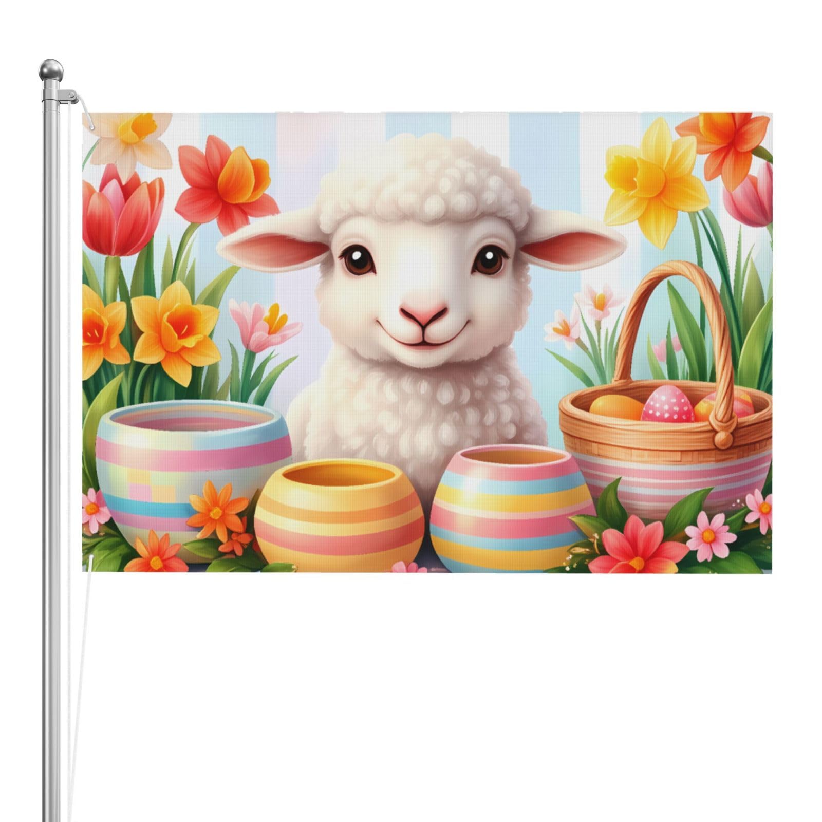 Drapeau d'extérieur en polyester pour jardin terrasse cour et décoration maison