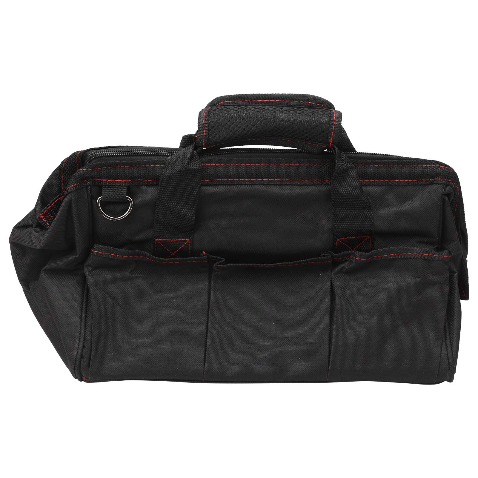 Bolsa de herramientas para electricista de 35,5 cm, con múltiples bolsillos para llaves, destornilladores y accesorios, bolsa de trabajo para profesionales y entusiastas del bricolaje