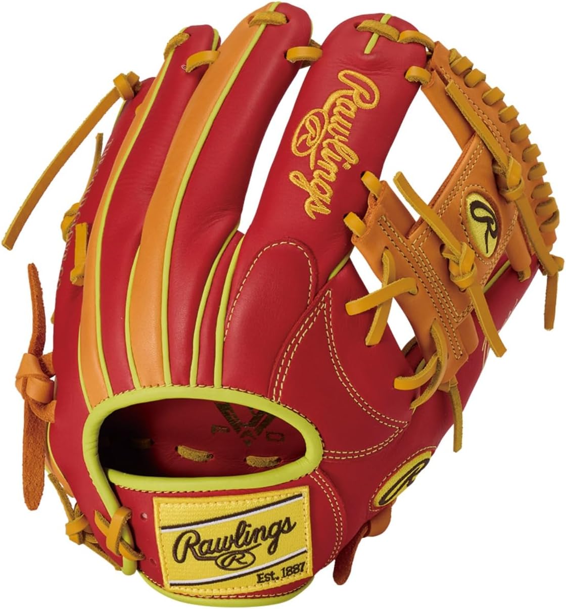 Rawlings Baseball Glove Soft Hyper TECH Color SYNC GR5FHTCN62 Infielder 11.25" *for Right Throwing (Worn on Left Hand)
