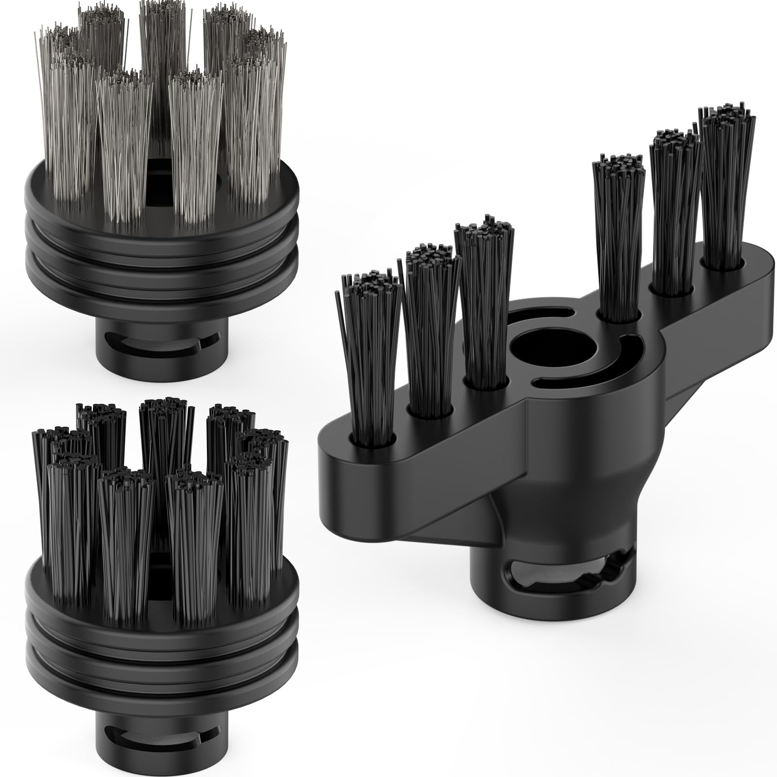 Brosse de rechange en nylon et laiton pour nettoyeur vapeur
