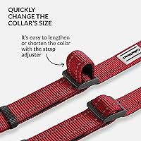 Vista 68 de CollarDirect Reflective Dog Collar for a Small, Medium, Large Dog or Puppy with a Quick Release Buckle - Boy and Girl - Nylon Suitable for Swimming