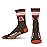 For Bare Feet NFL 4 Stripe Deuce Crew Sock, Cleveland Browns, Medium