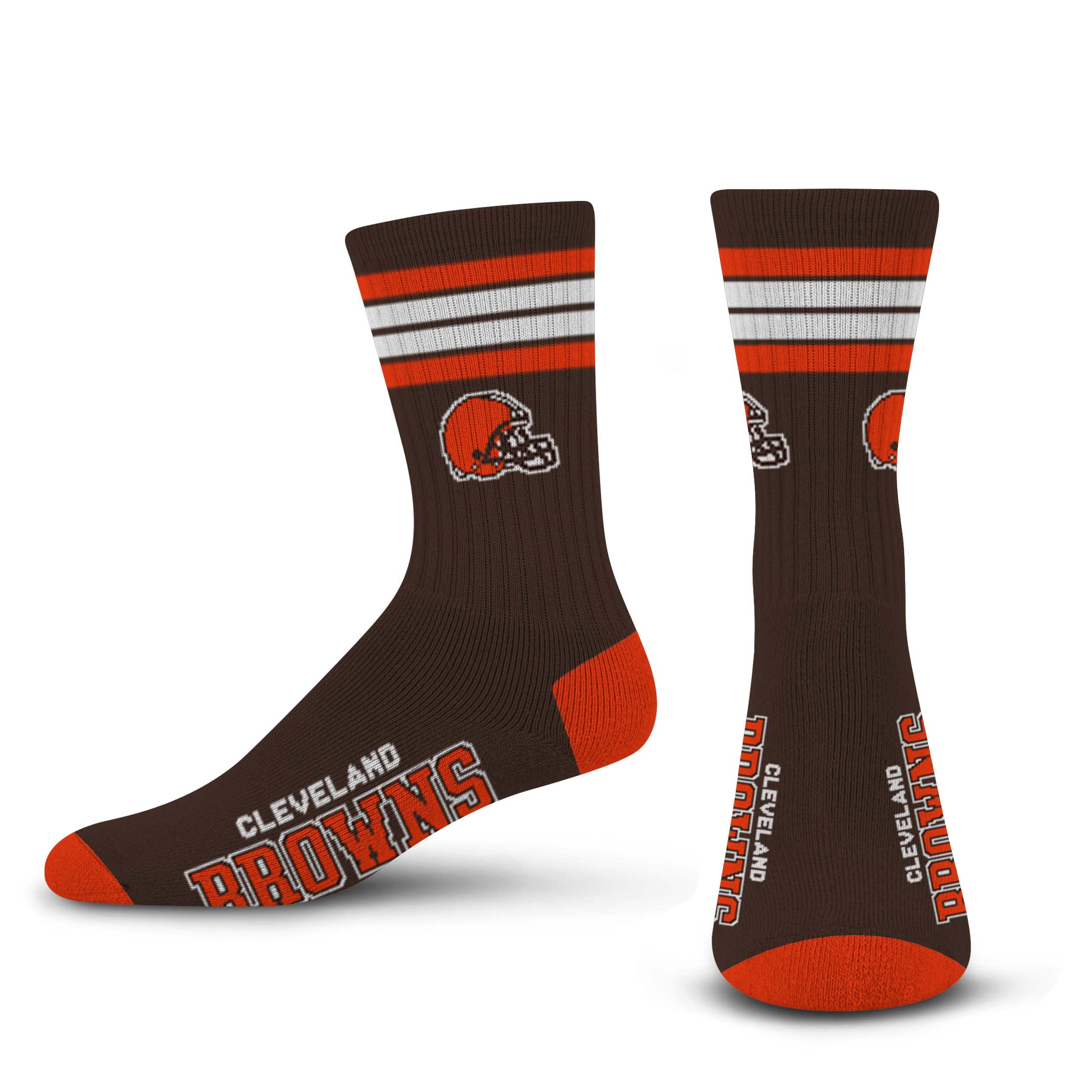 For Bare Feet Men's NFL 4-Stripe Deuce Performance Crew Socks โ image 1