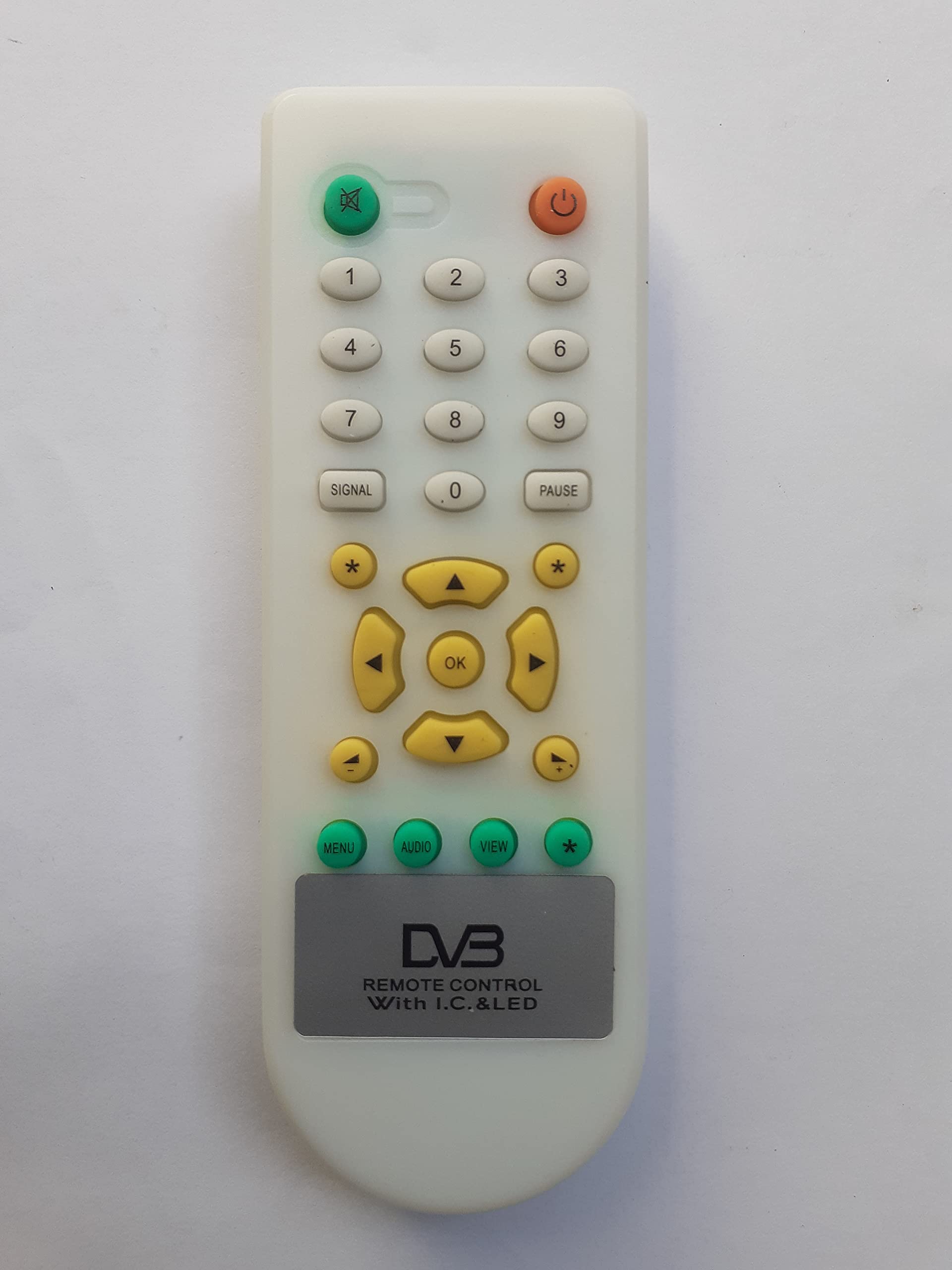 DTH Unbreakable Remote DD Free Dish-DVB DTH Box (White)