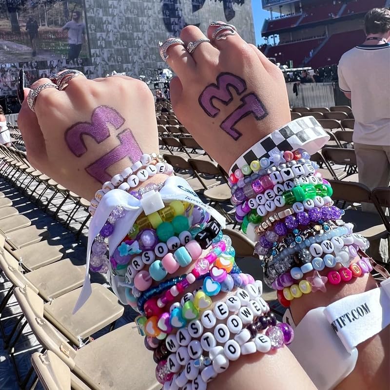 300Pcs Letter E Beads for Bracelets,4x7 mm White Bulk Round Acrylic Alphabet Beads for Jewelry Making DIY Decoration Accessories Stuff - Image 5