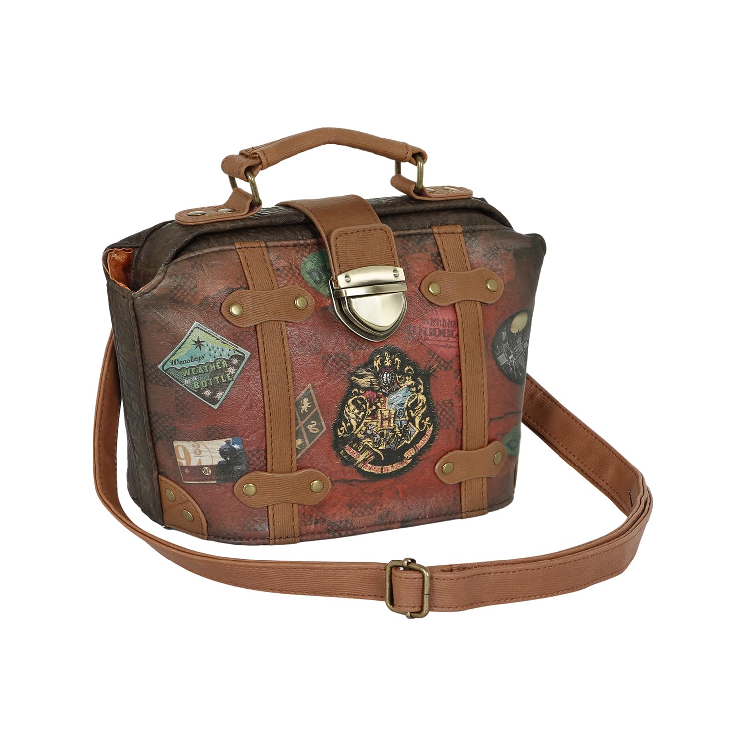 HARRY POTTER Railway-Sac à Bandoulière Doctor, Brun