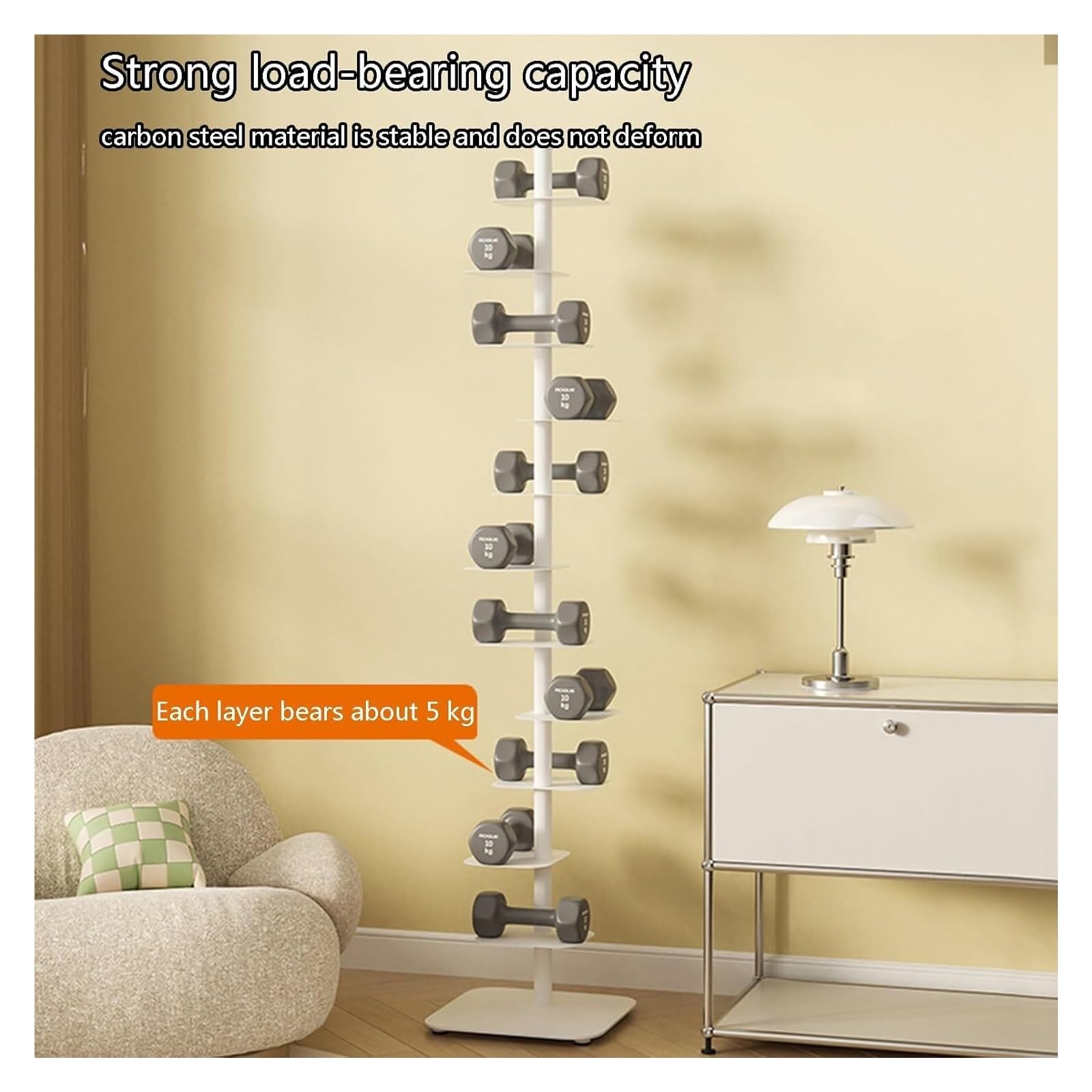 Book Shelf,Vertical Bookshelf for Home，Simple Narrow Metal, Multipurpose Corner Tall, Ladder Bookcase Ideal Display，Narrow