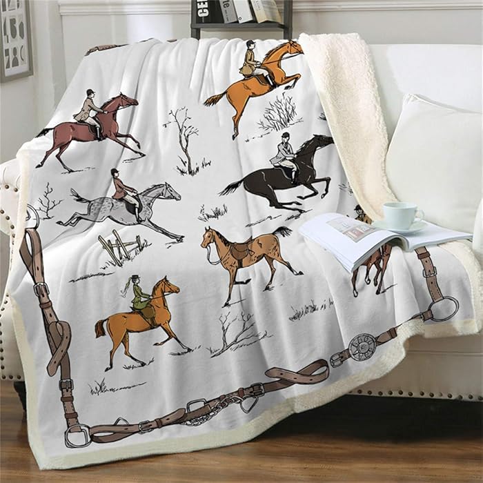 Buy Chifave Horse Blanket, 50" x 60" Throw Blanket for Kids Ponies