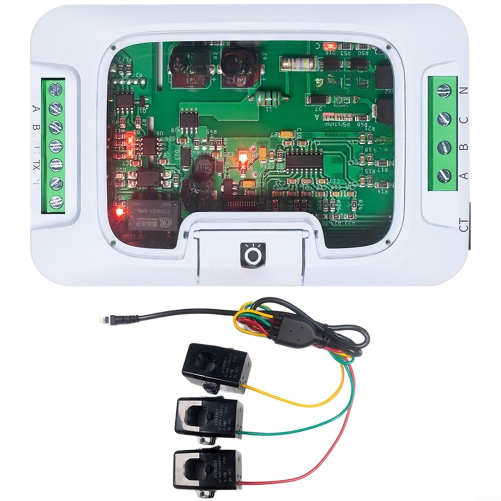 Misuratore di potenza con modbus RTU sopra RS485, tensione