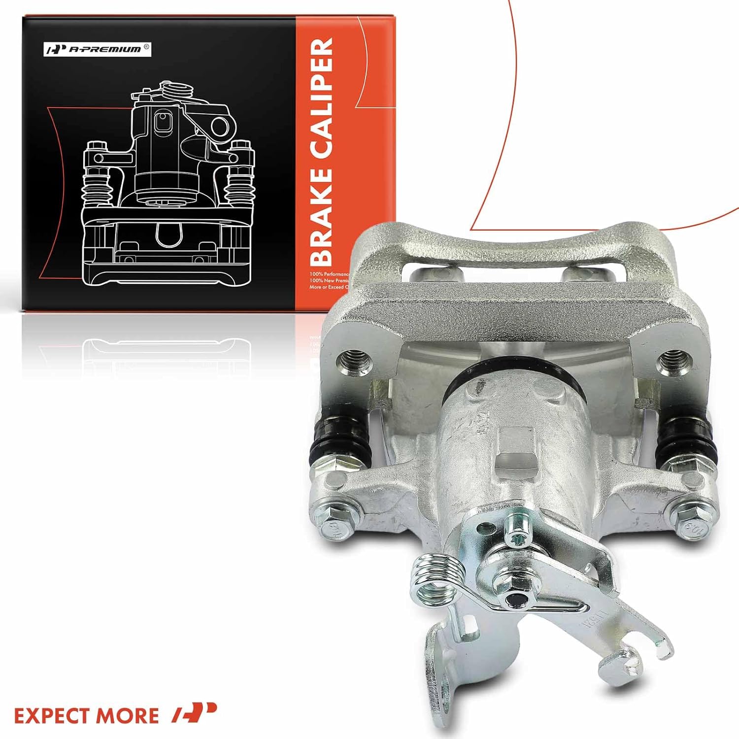 A-Premium Disc Brake Caliper Assembly with Bracket Compatible with Chevrolet Malibu 2013 & Buick LaCrosse 2012-2016, Regal 2011-2017, 2.4L 2.5L - Rear Right Passenger Side