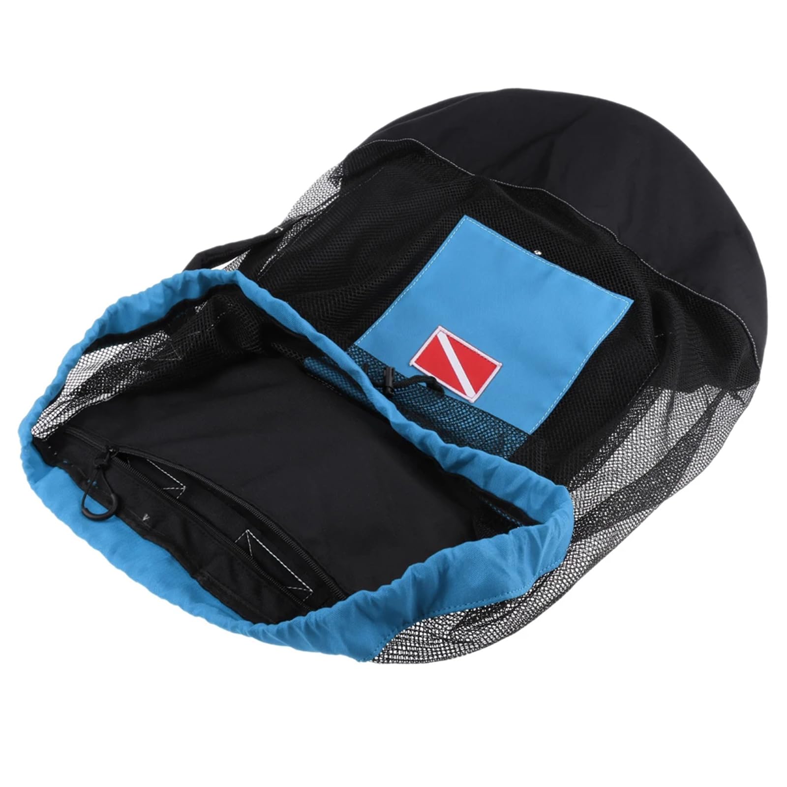 Zaino da 26 x 15 ' ' con coulisse, grande capacità, zaino per maschere subacquee, con tracolla, zaino da snorkeling