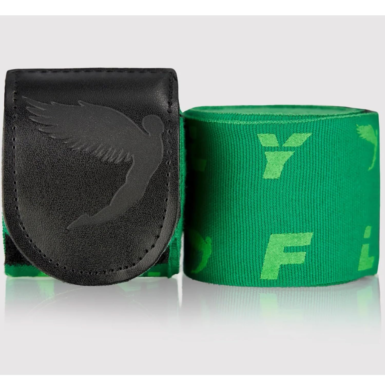 Fly Sports Premium Boxing and Martial Arts Equipment | Boxing Hand Wraps | Monogram Handwraps Green 250cm