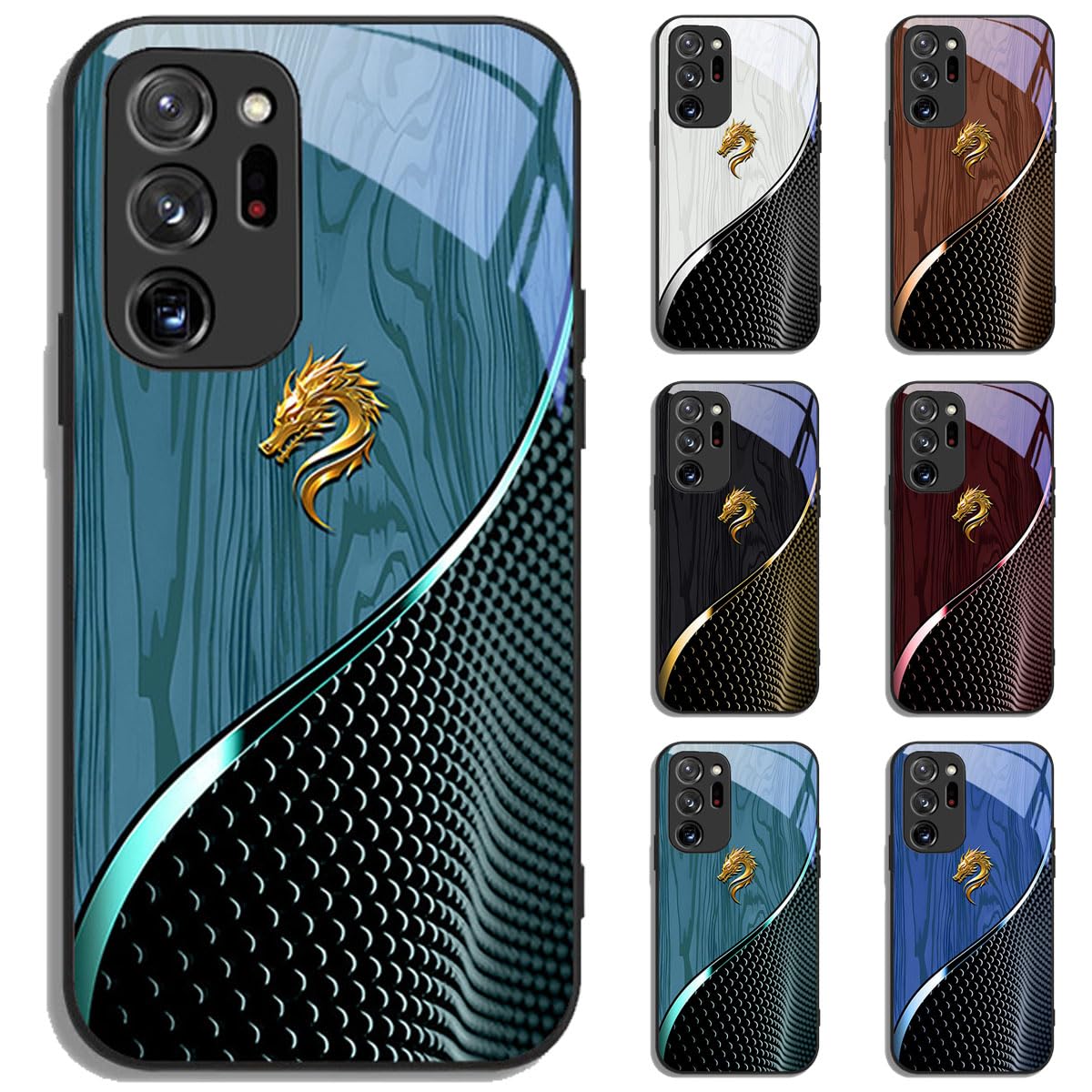 Coque bois Dragon pour Samsung S24 verte - Protection antichoc style nature - 8