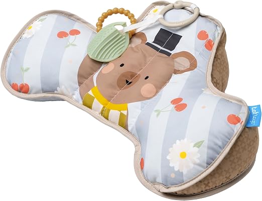 Taf Toys Coussin Ergonomique Ventral Tummy Time Ourson avec Hochets