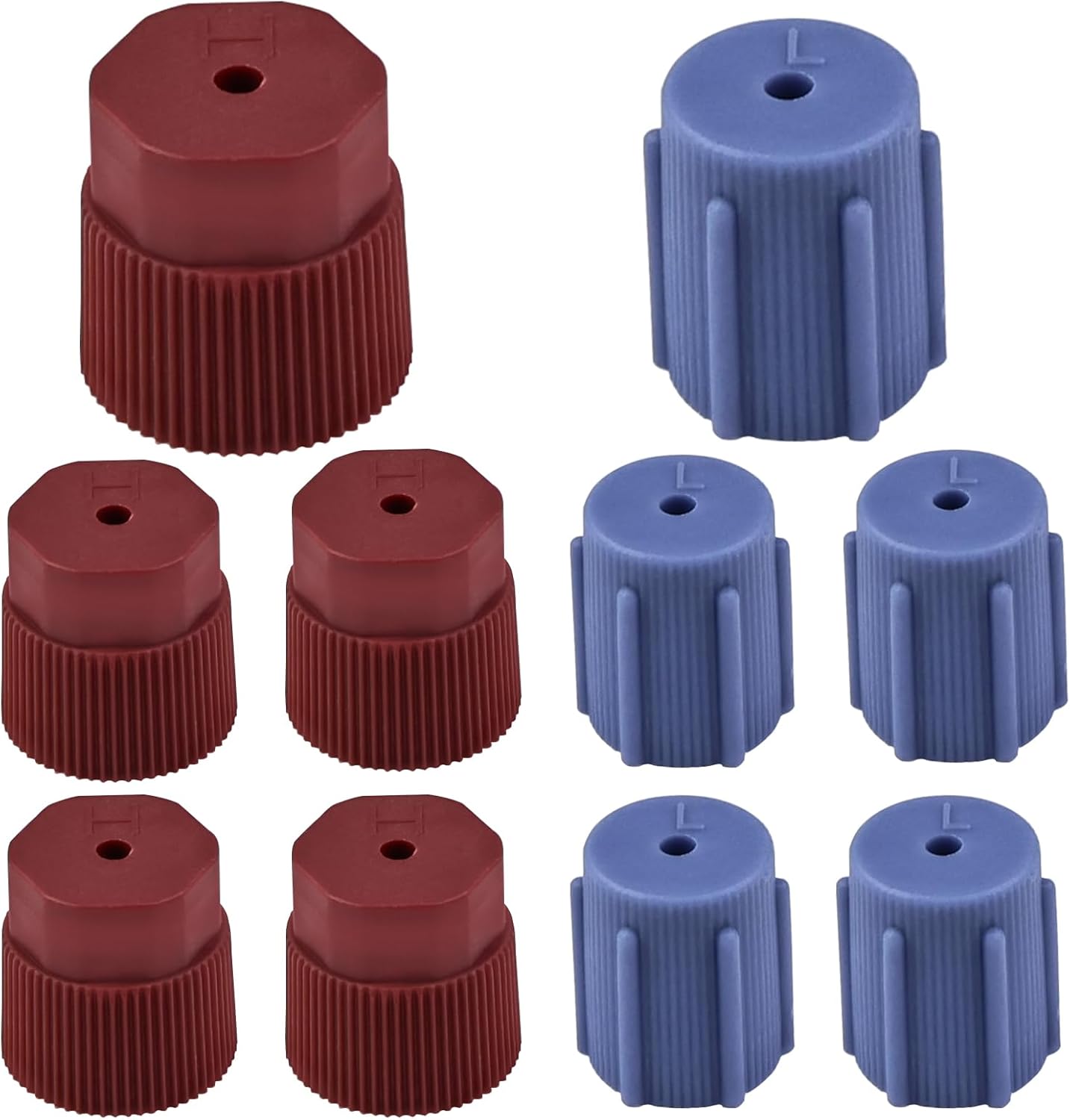 10 Pcs Conditioning Valve Covers, A/C Cap 13mm Low Side and 16mm High Side Air Conditioning Service AC System Port Caps, Suitable for Most Cars