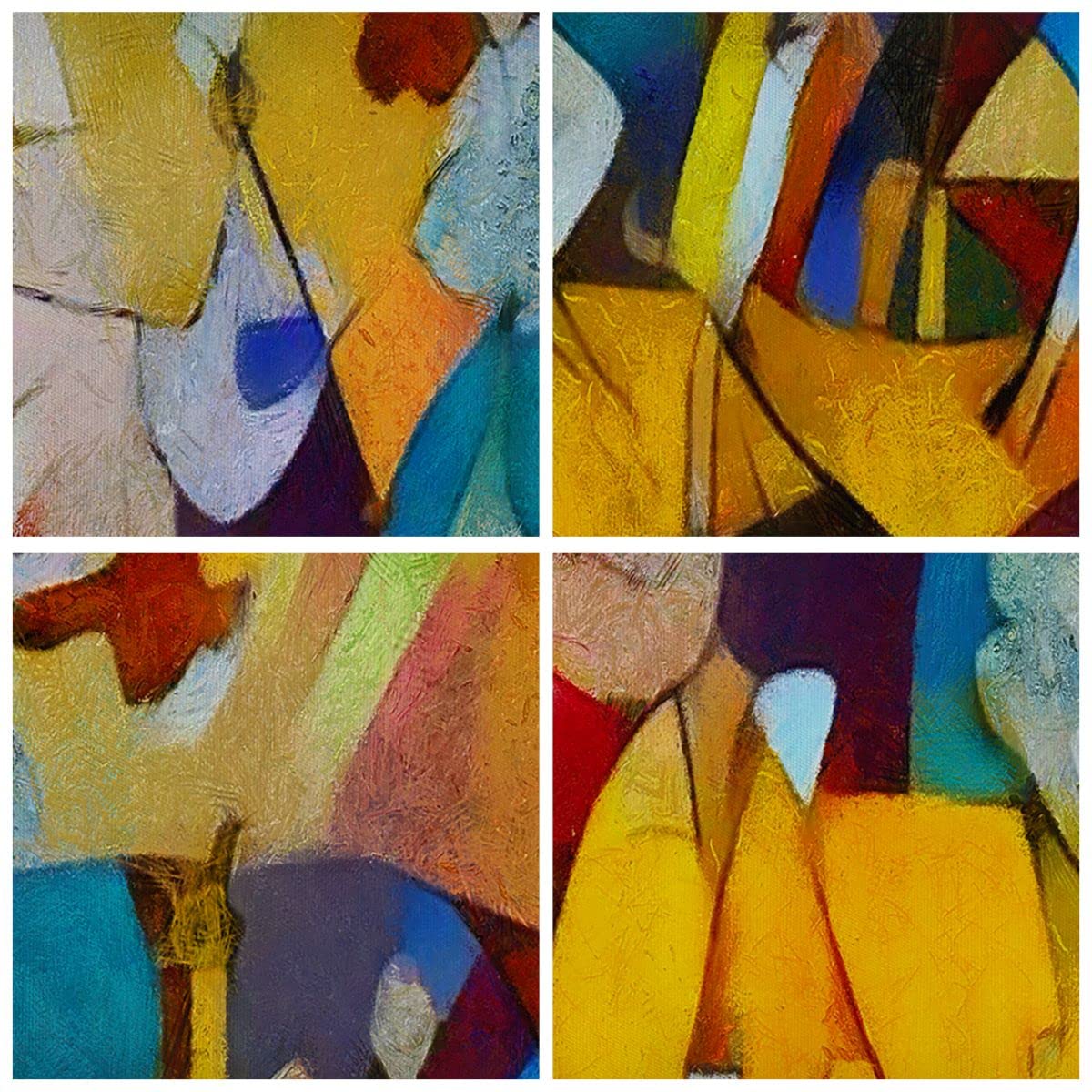 Stampe da Parete Moderne 100x70 cm Quadro su Tela Astratto Arte - 3455 | Astrazione Moderno Quadro Decorativo Grande 1 pezzo Soggiorno Camera da Letto Arte da Parete Decorazione da Parete ARTTOR