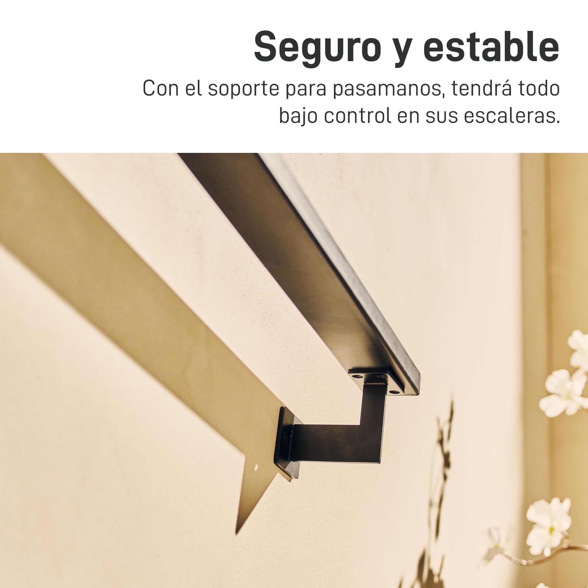 Kit De Soporte Para Pasamanos De Escalera -1m 2m 2.5m 3m Pasamanos Para, image size:2000x2000