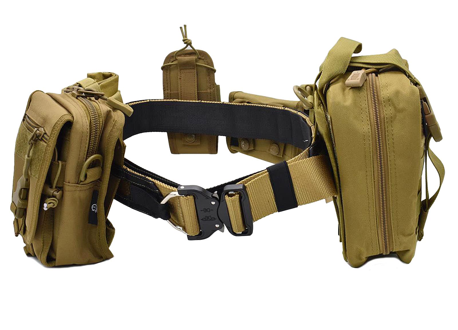 JFFCESTORE Tactical Gun Belt Quick Release Rigger MOLLE Belt Inner & Outer Tactical Belt With Tactical First Aid Pouch