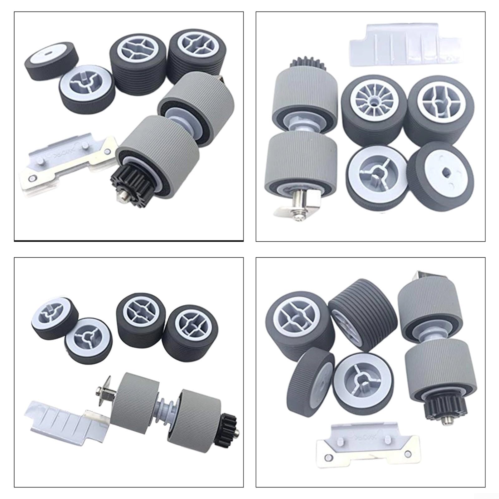 Papierzuführungsrolle und Trennpad Set PA03450-K011/K012/K013/K014 für fi-5900C fi-5950 Scanner, ABS Ersatzteil gegen Papierstau