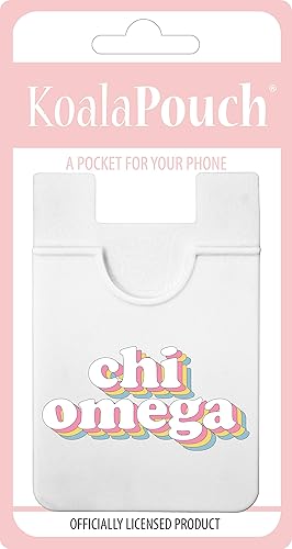 Miniatura 2 de Sorority Shop Chi Omega Koala Pouch - Tarjetero de diseño retro para funda de teléfono, billetera para teléfono adherente, ultrafina y ligera, para