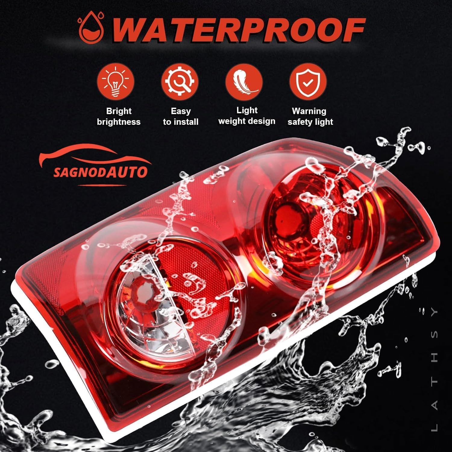Tail Lights compatible with 2007-2009 Dodge RAM 1500 2500 3500