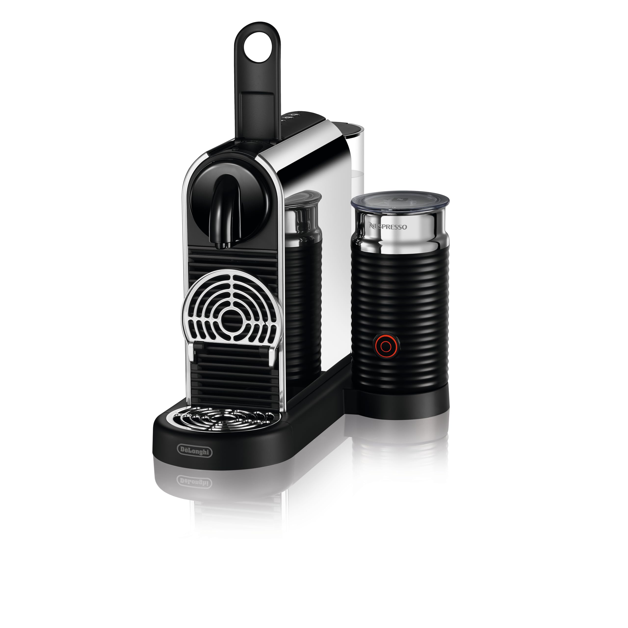 De'Longhi Nespresso CitiZ Platinum & Milk EN330.M, macchina da caffè, macchina per capsule caffè, pressione 19 bar, schiuma per latte calda e fredda con Aeroccino3 incluso, 1260 W, nero