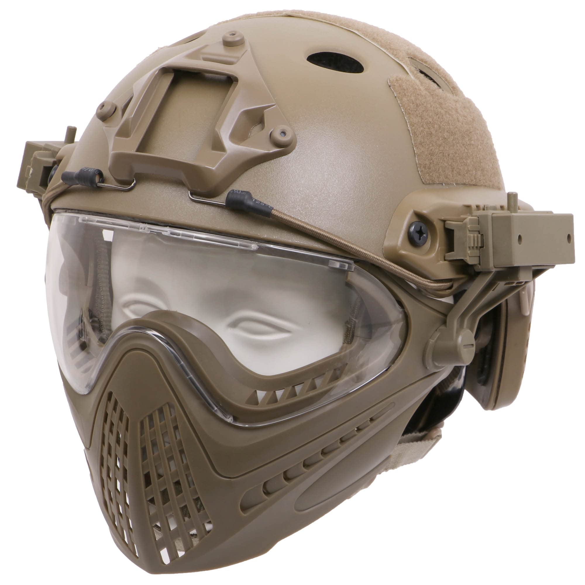 ソ連軍 タンカーヘルメット ゴーグル コスプレ等に SHENKEL 取り外しても使える！ 2WAY ヘルメット レール 取り付け型